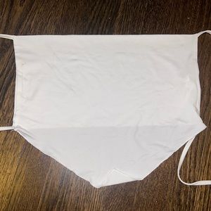 White Tie in Back Open Back Bandana Top